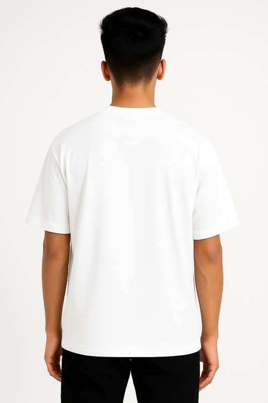 Timeless Oversized Tee – White(240 GSM)
