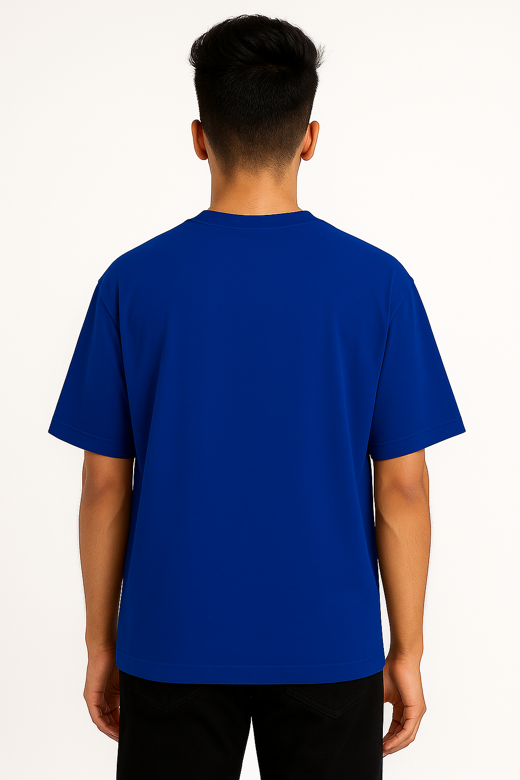 Timeless Oversized Tee – Royal Blue (240 GSM)