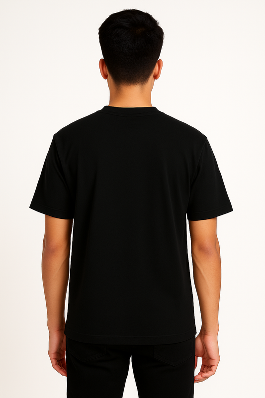 Timeless Regular Fit Tee – Black (210 GSM)