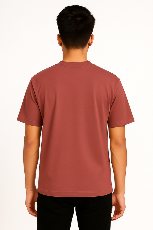 Timeless Regular Fit Tee – Onion Pink(210 GSM)