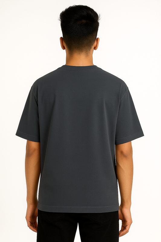 Timeless Oversized Tee – Dark Grey (240 GSM)