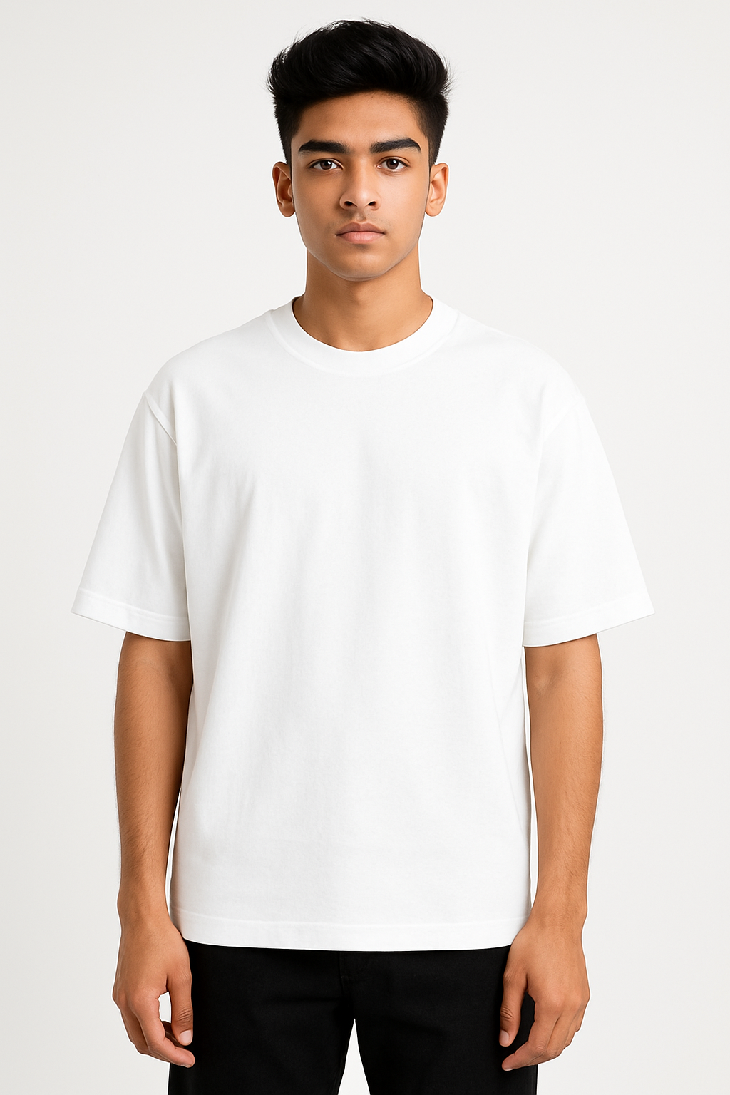 Timeless Oversized Tee – White(240 GSM)