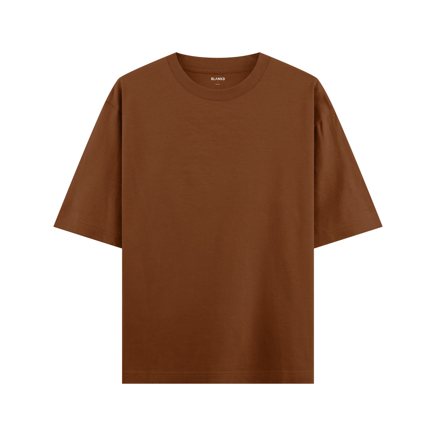 Timeless Oversized Tee – Brown (240 GSM)
