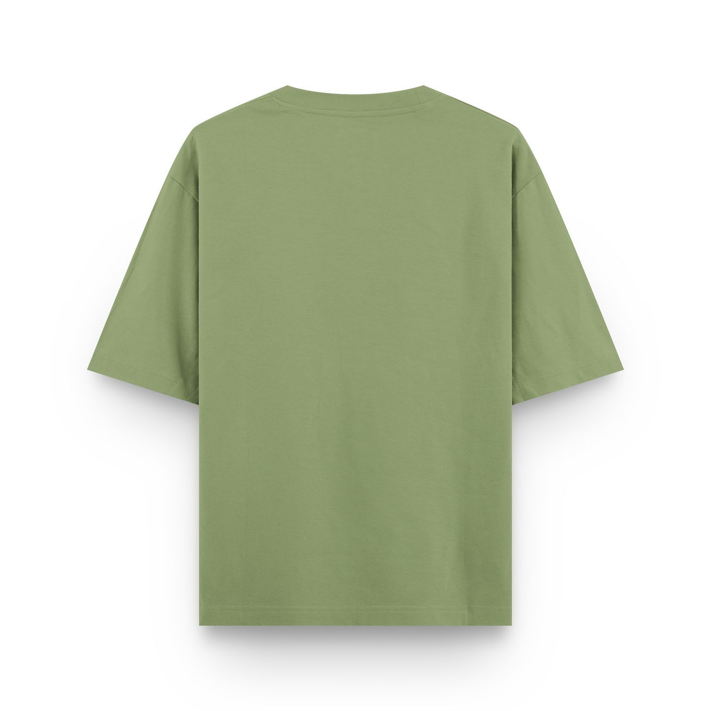 Timeless Oversized Tee – Muted Green (240 GSM)