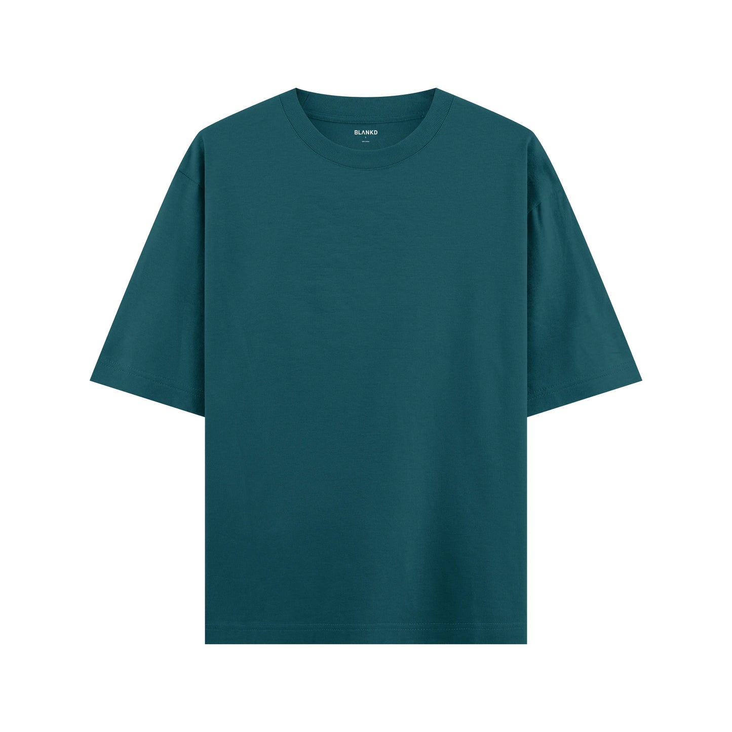 Timeless Oversized Tee – Teal Blue (240 GSM) BLANKD