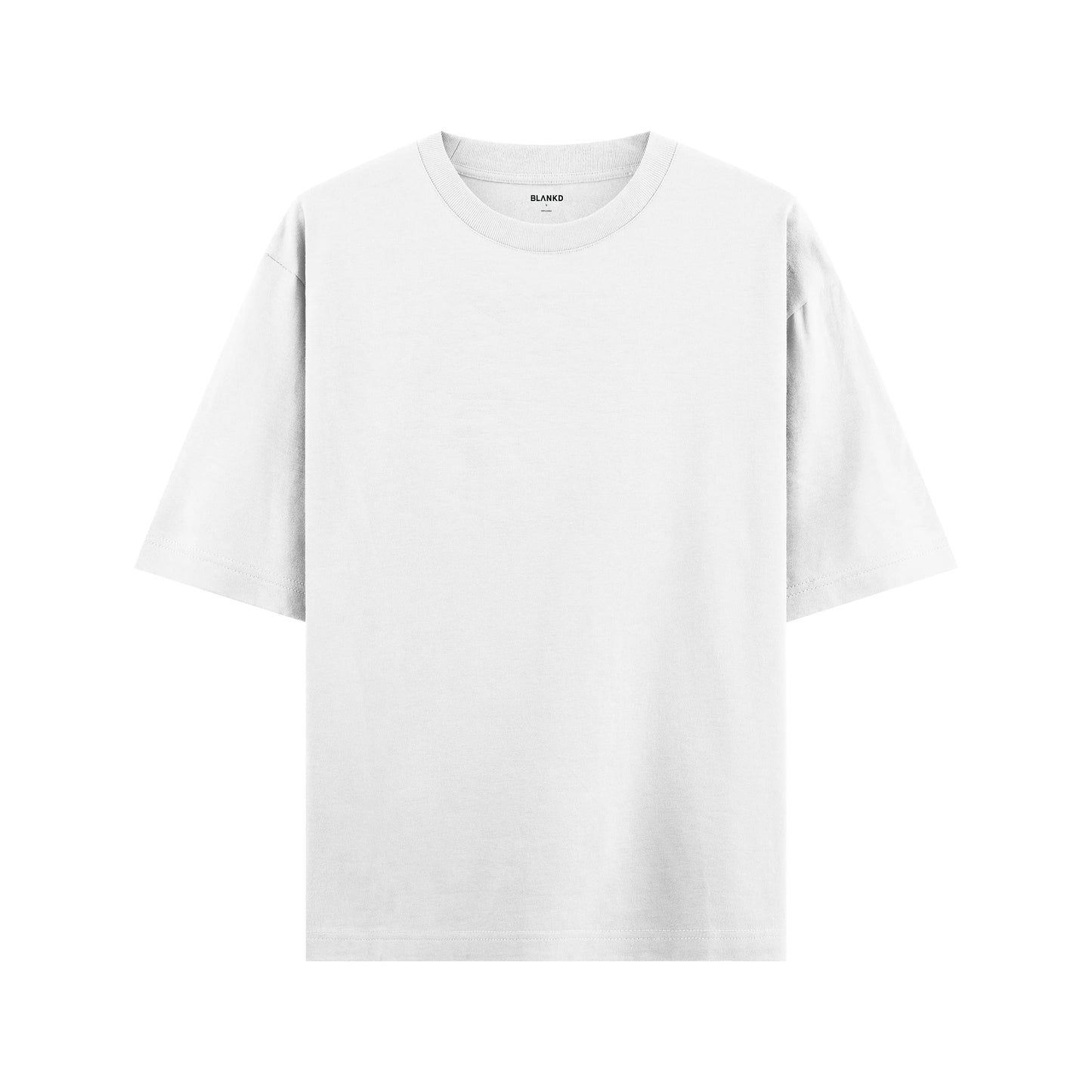 Timeless Oversized Tee – White(240 GSM) BLANKD