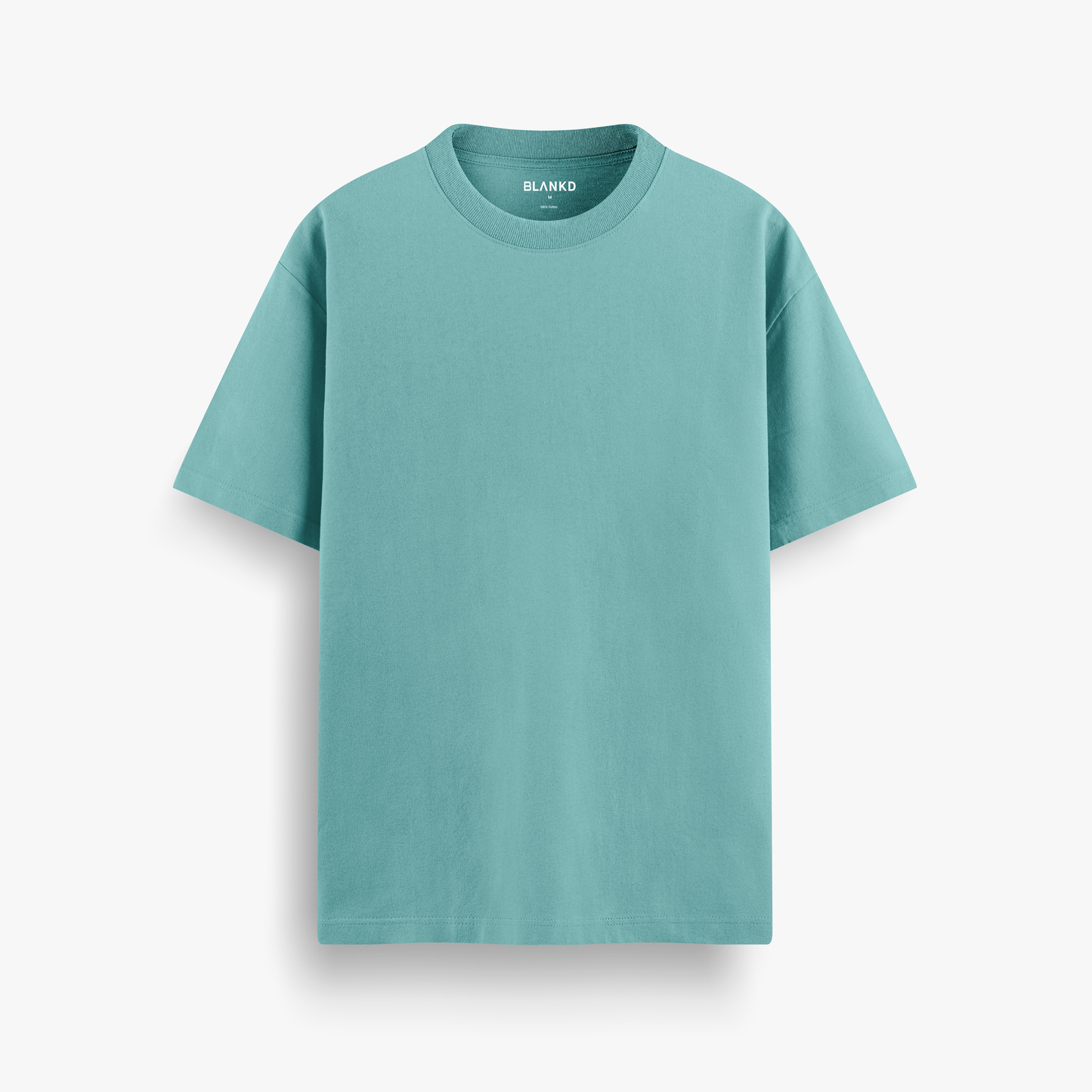 Timeless Regular Fit Tee – Aqua Blue (210 GSM)