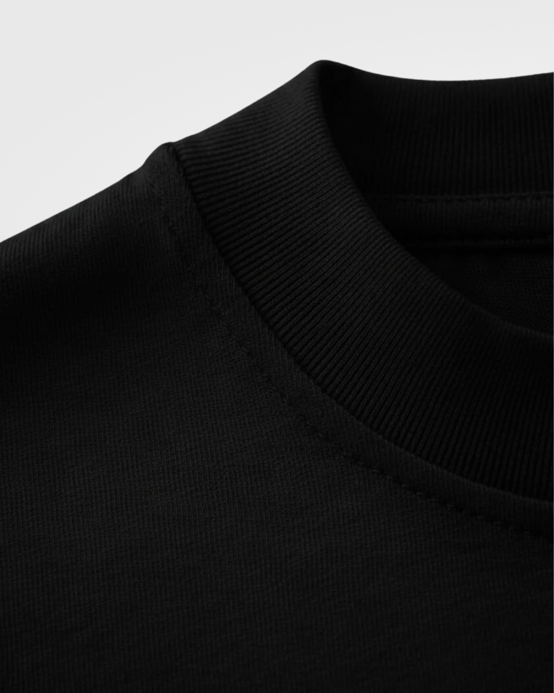 Timeless Oversized Tee – Black (240 GSM)