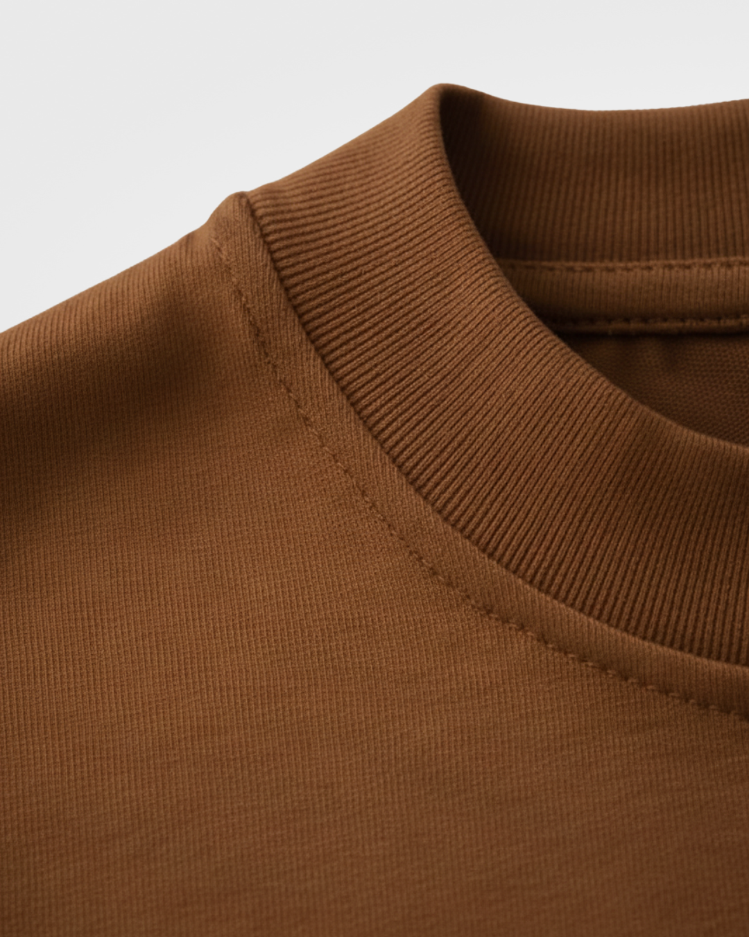 Timeless Oversized Tee – Brown (240 GSM)