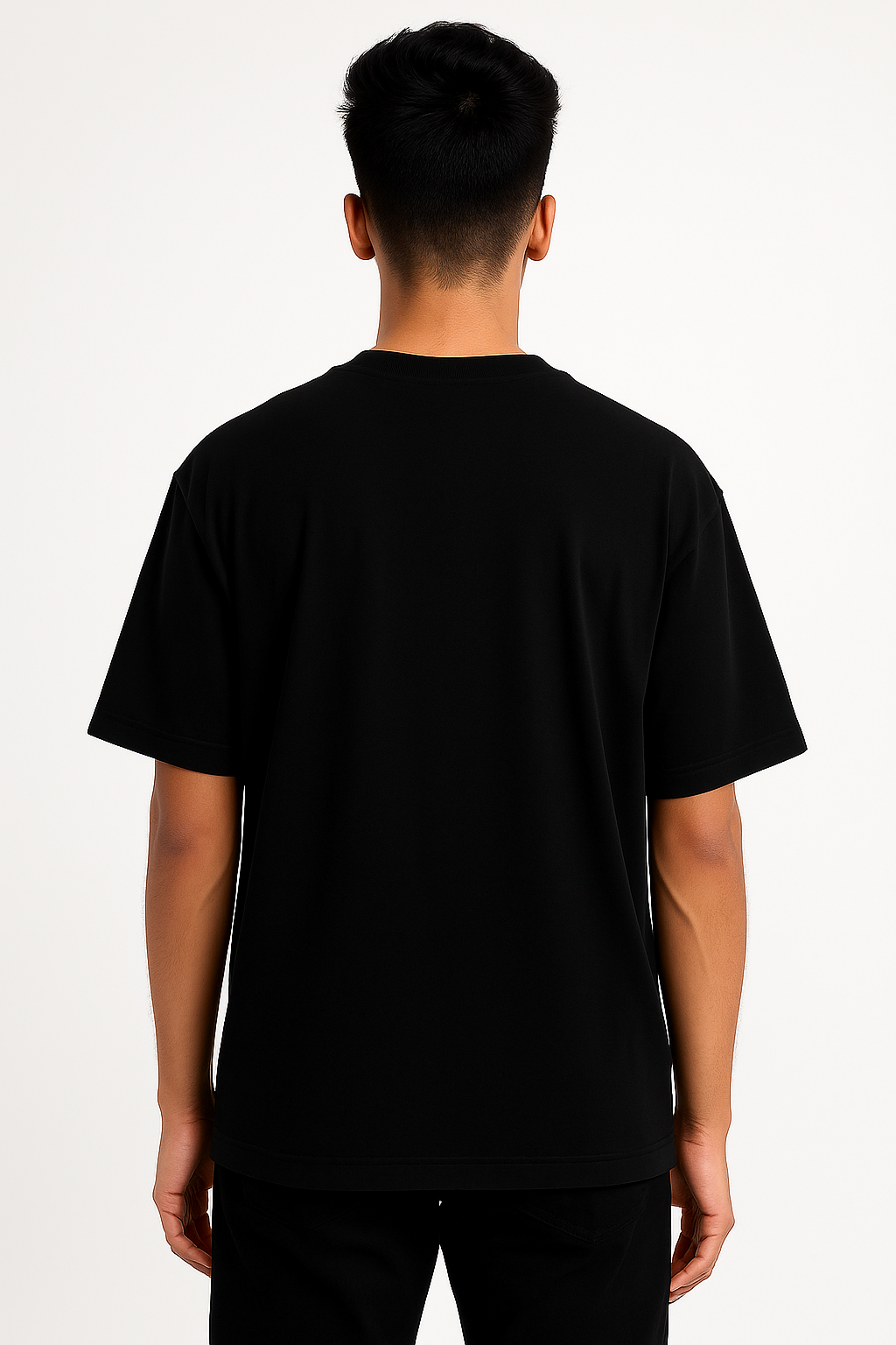 Timeless Oversized Tee – Black (240 GSM)