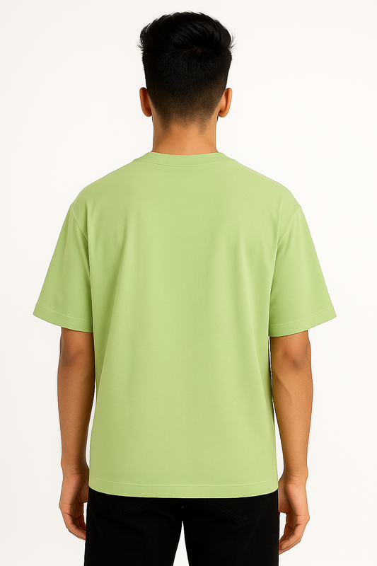 Timeless Oversized Tee – Muted Green (240 GSM)