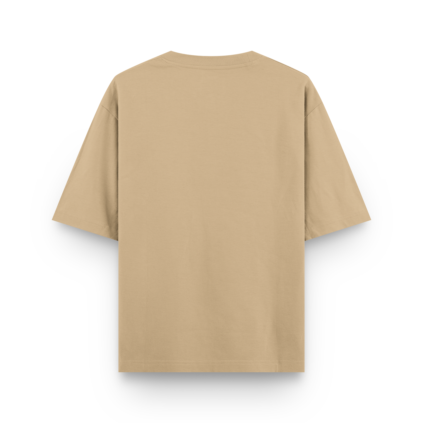Timeless Oversized Tee – Beige (240 GSM)