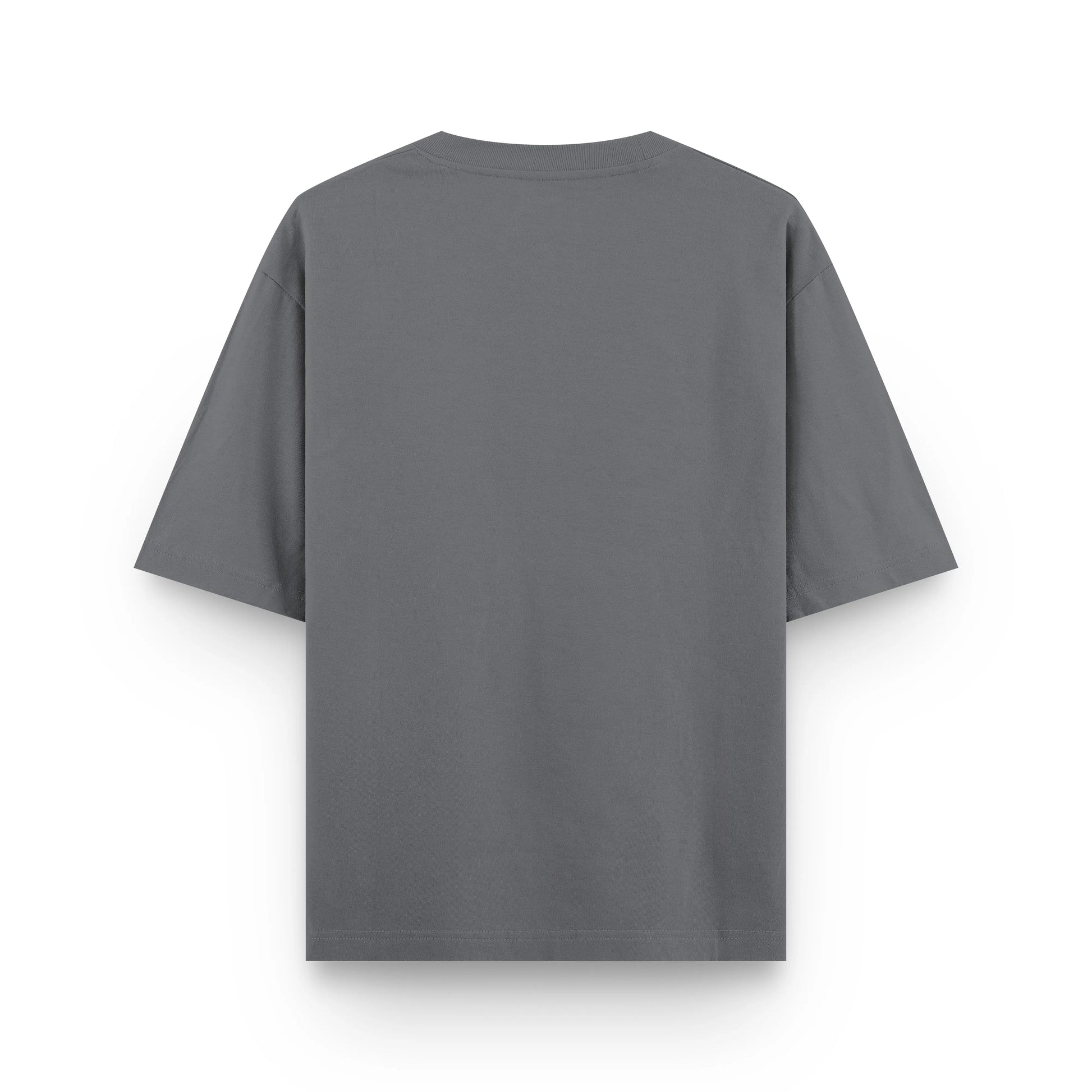 Timeless Oversized Tee – Dark Grey (240 GSM) BLANKD