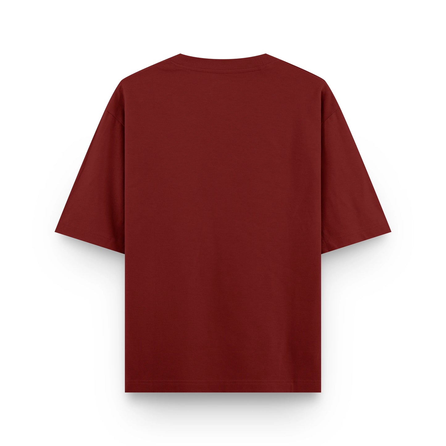 Timeless Oversized Tee – Maroon (240 GSM) BLANKD