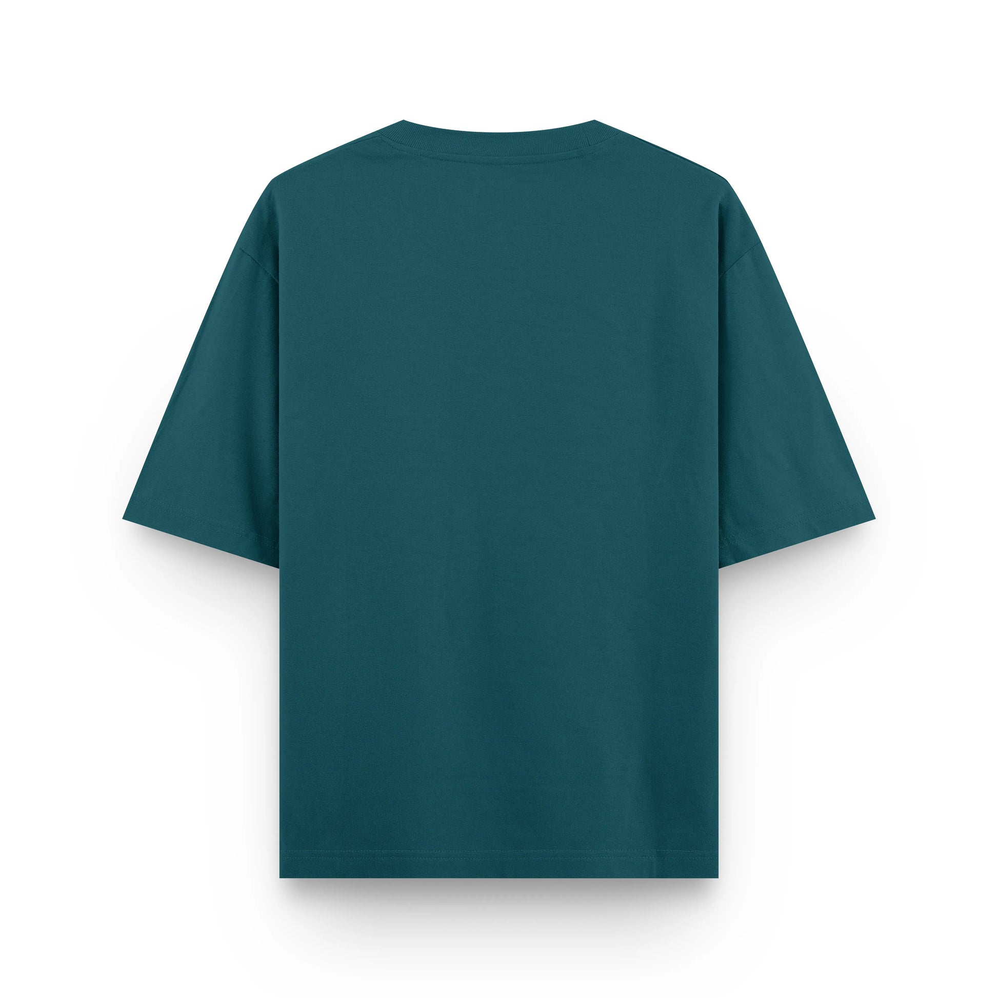 Timeless Oversized Tee – Teal Blue (240 GSM) BLANKD